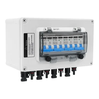 Boîte de raccordement solaire blanche IP67