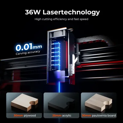 Graveur laser de découpe 36 W ou 48 W – image 2
