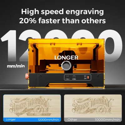 Graveur laser mini avec capot, 5,5 W – image 3