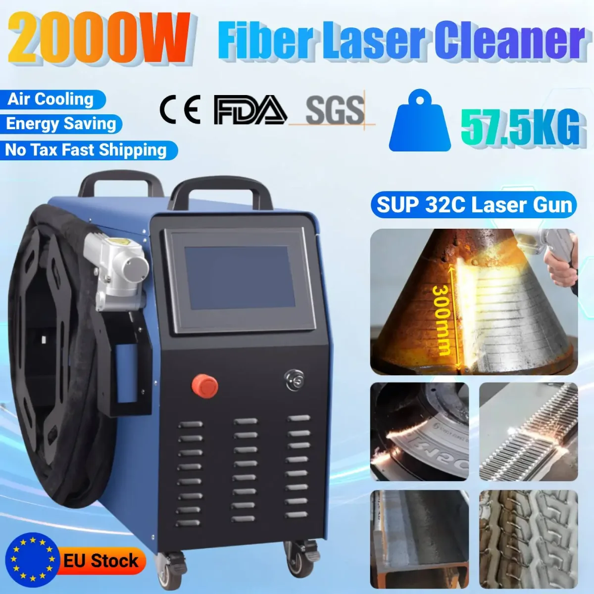 Machine de nettoyage laser portable 2000 W