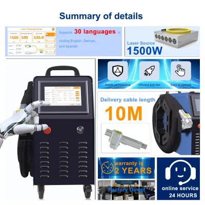 Machine de nettoyage laser portable 2000 W – image 3