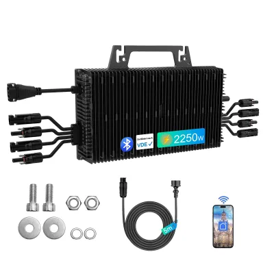 Micro-onduleur solaire 2250 W WiFi Bluetooth – image 2