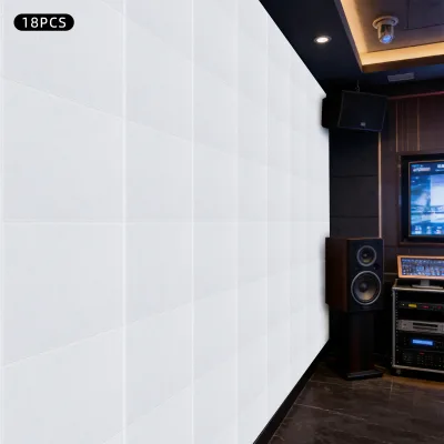Panneaux acoustiques blancs, lot de 18