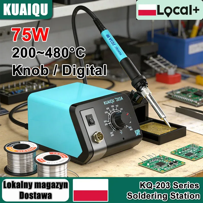 Station de soudage réglable 75 W, 200 à 480 °C