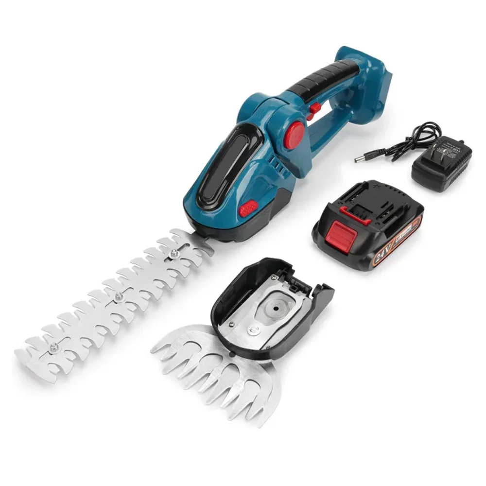 Taille-haie sans fil 2 en 1, 18 V, deux lames