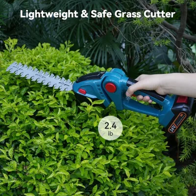 Taille-haie sans fil 2 en 1, 18 V, deux lames – image 2