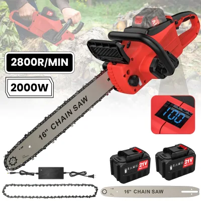 Tronçonneuse sans fil 40,5 cm, 2 batteries