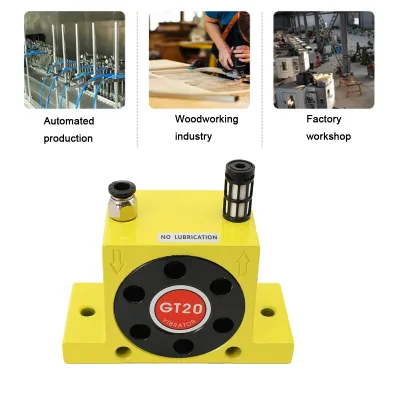 Vibrateur pneumatique à turbine jaune GT20 – image 2